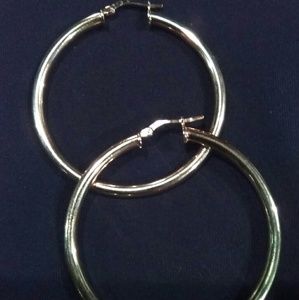 Italian Gold Hoop Earrings
